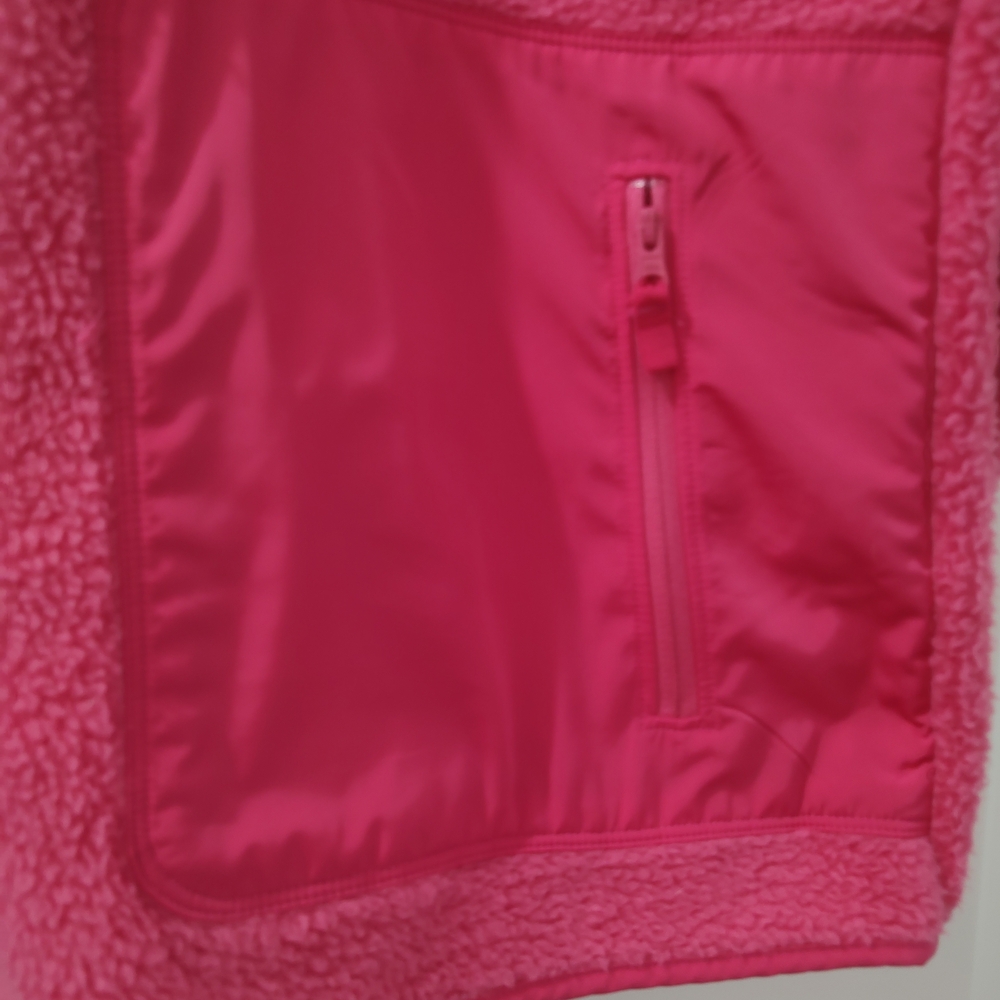 Talbots Vibrant Pink Fleece Jacket - Picture 3 of 8